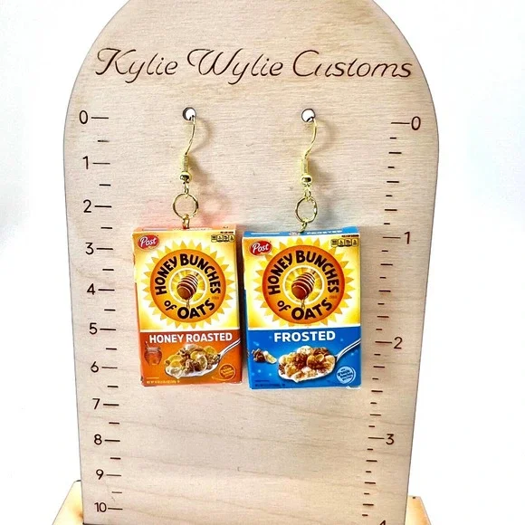 Honey Bunches of Oats Earrings - Cereal Earrings - Mini Brands Accessories - Picture 10 of 10